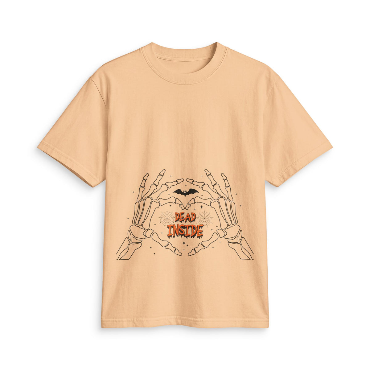 Halloween Skeleton Hands "Dead Inside" Graphic T-Shirt