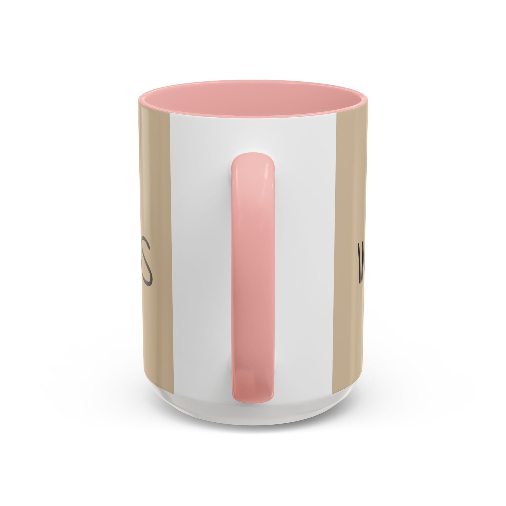Coffee Mug — "Mom Fuel, Progress" Accent Mug with Heart (11/15oz)