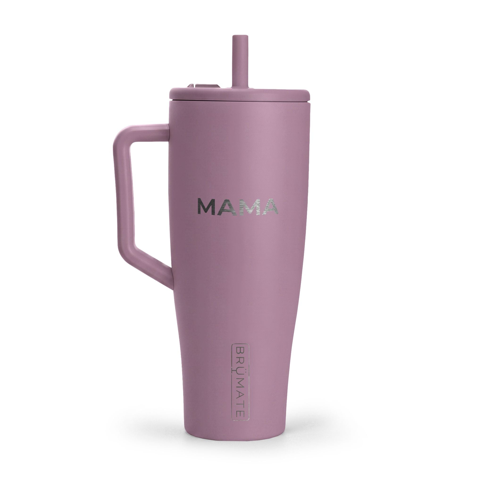 40oz Insulated Travel Tumbler with Handle & Lid — Engravable Stainless Steel Mug