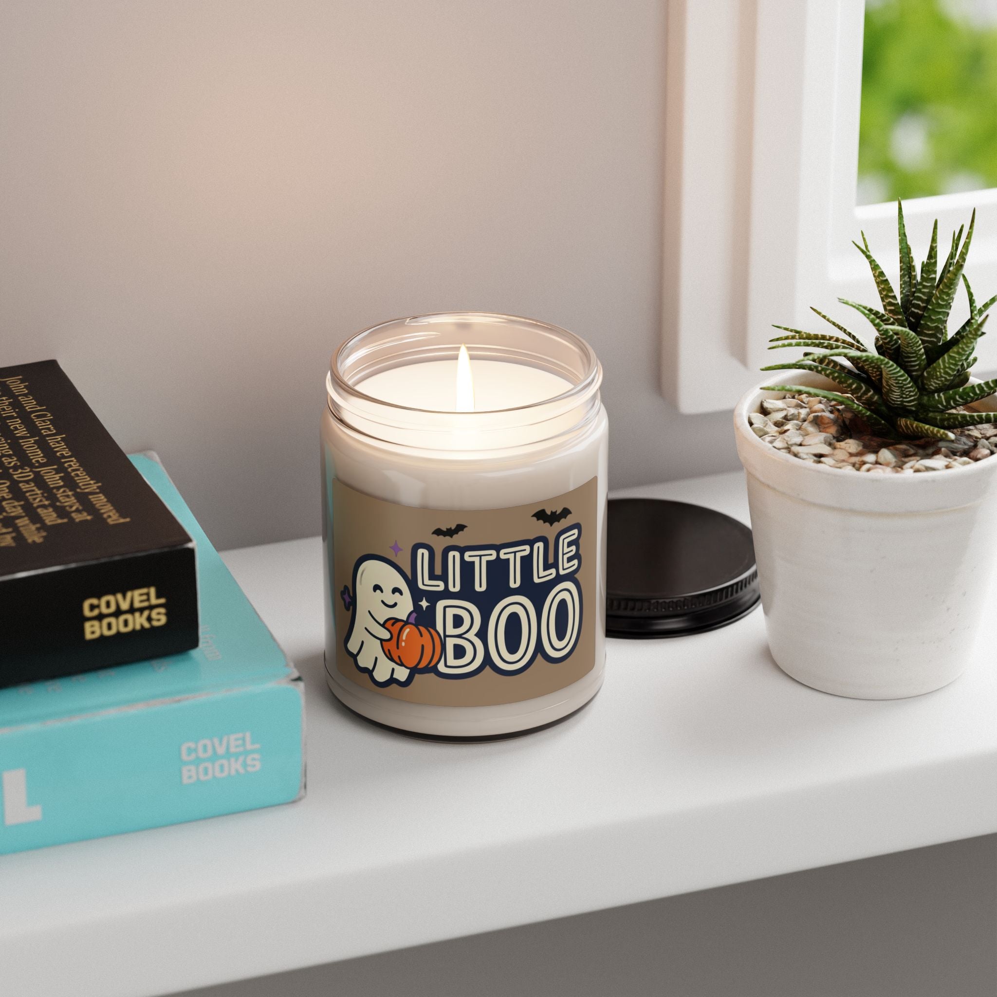 Little Boo Candle | Halloween Soy Candle, Pumpkin Ghost Label