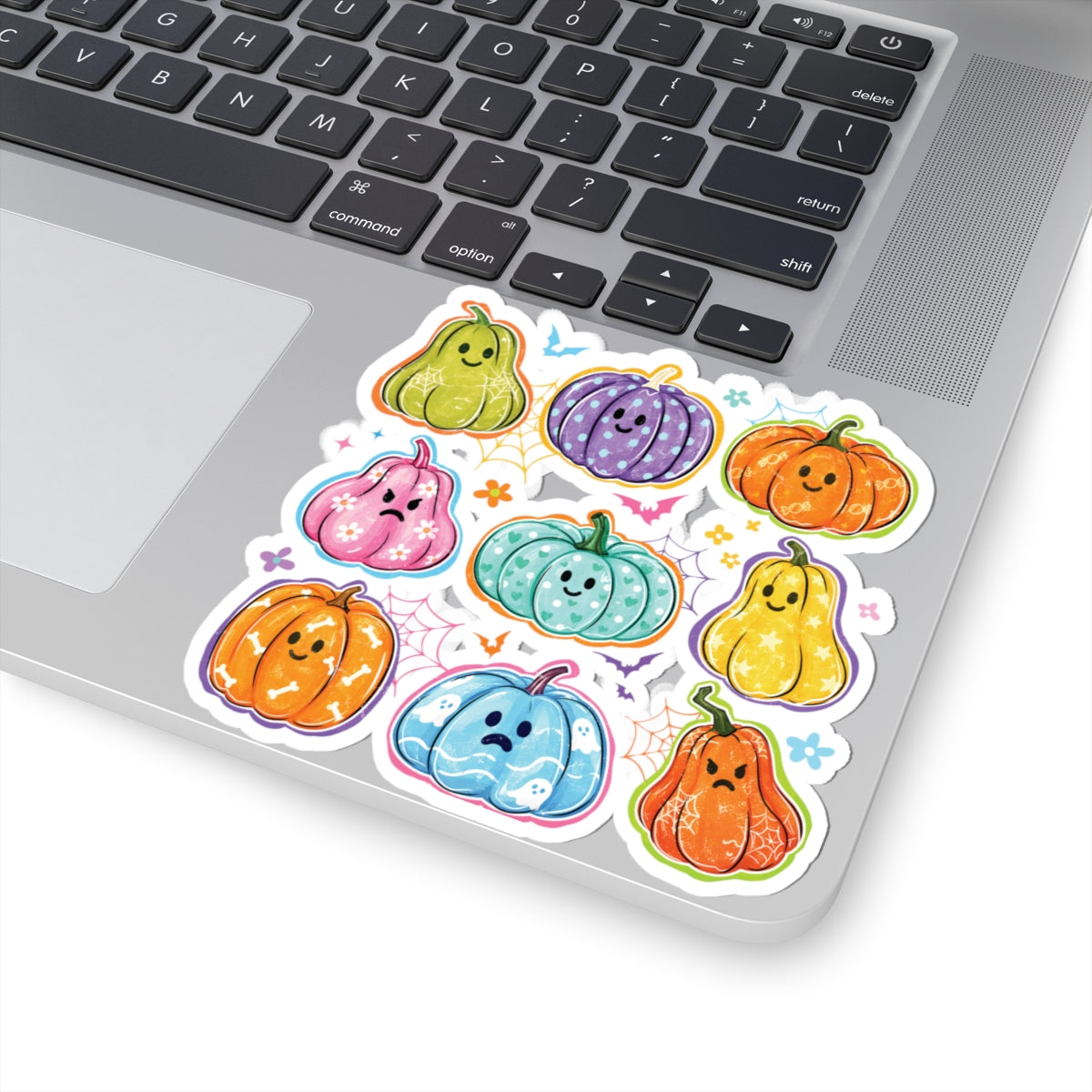 Kawaii Pumpkin Sticker Sheet — Cute Halloween Kiss-Cut Pumpkins