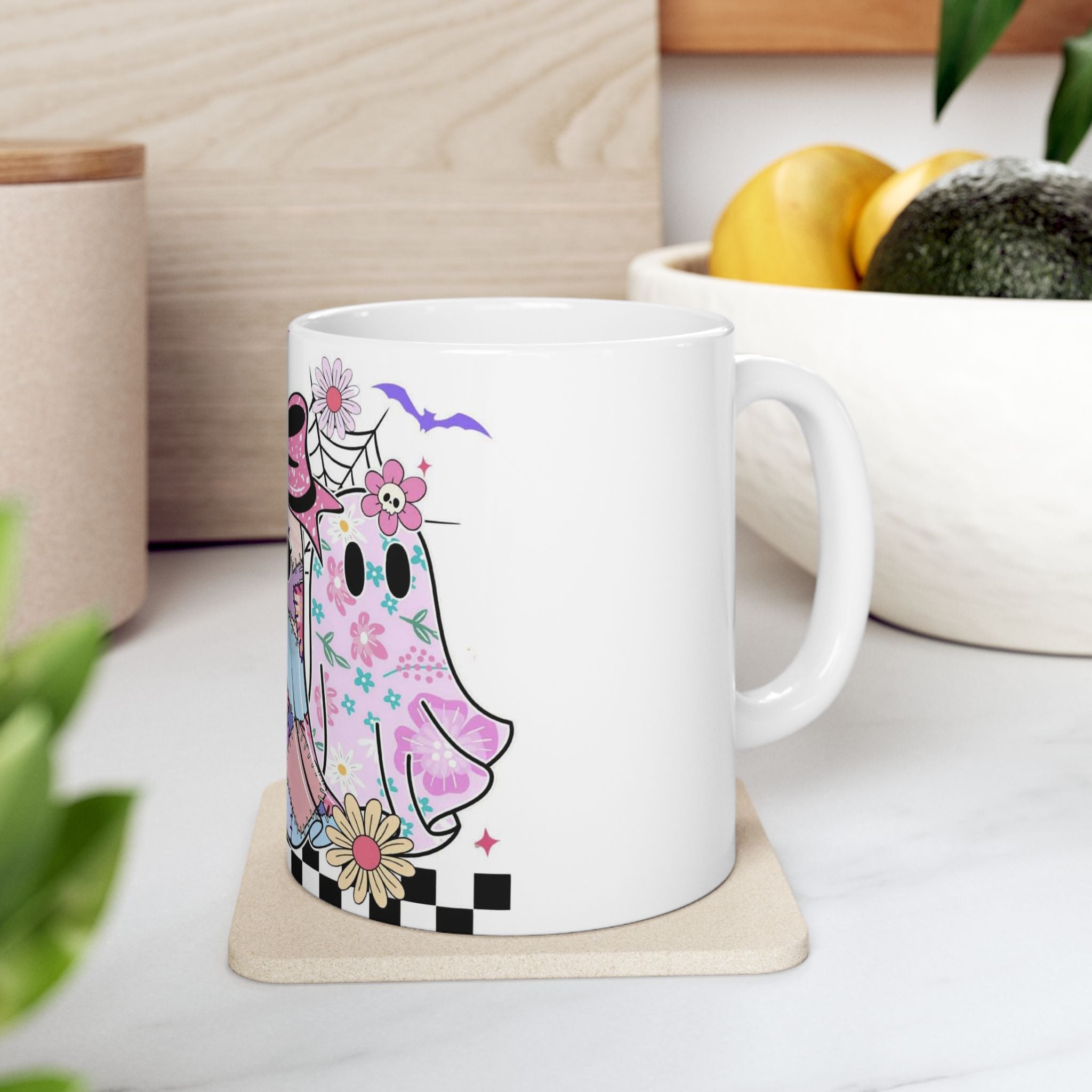 👻 Boo-tiful Patchwork Ghost Mug