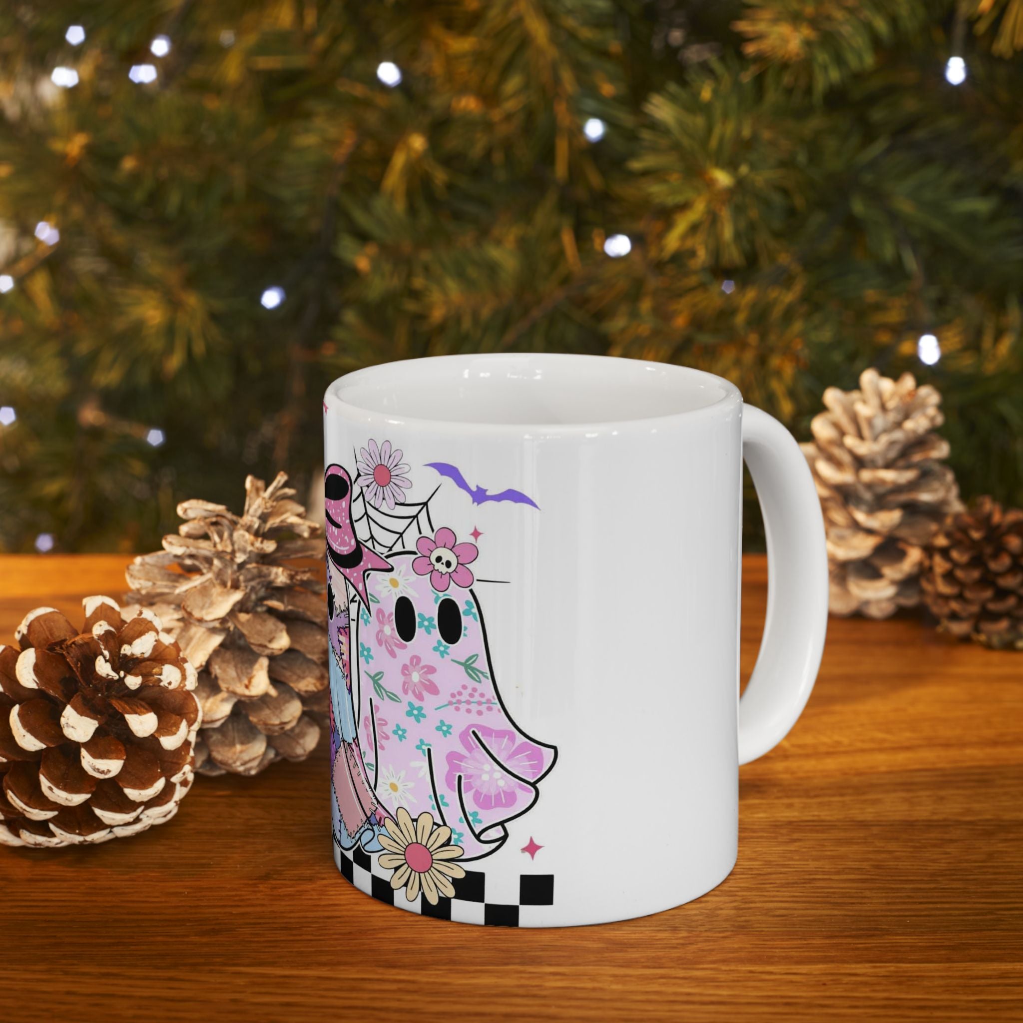 👻 Boo-tiful Patchwork Ghost Mug