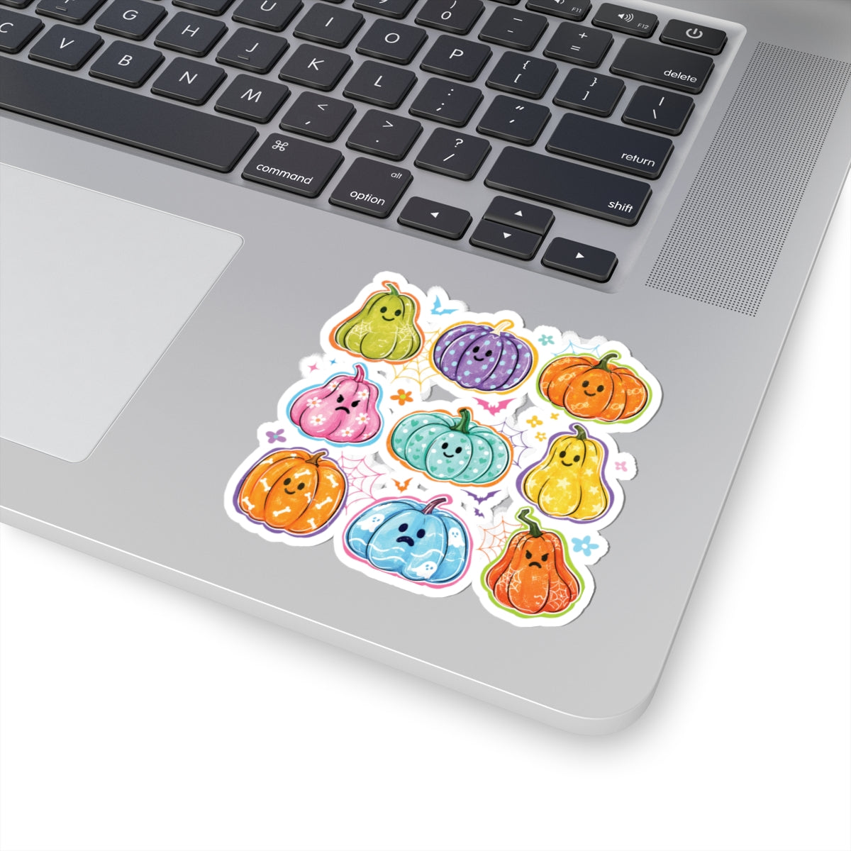 Kawaii Pumpkin Sticker Sheet — Cute Halloween Kiss-Cut Pumpkins