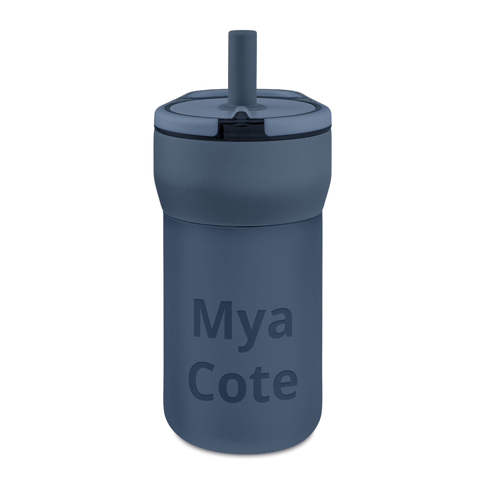 Engraved 12oz Kids Leakproof Straw Tumbler — Personalized Insulated Cup for School & Travel