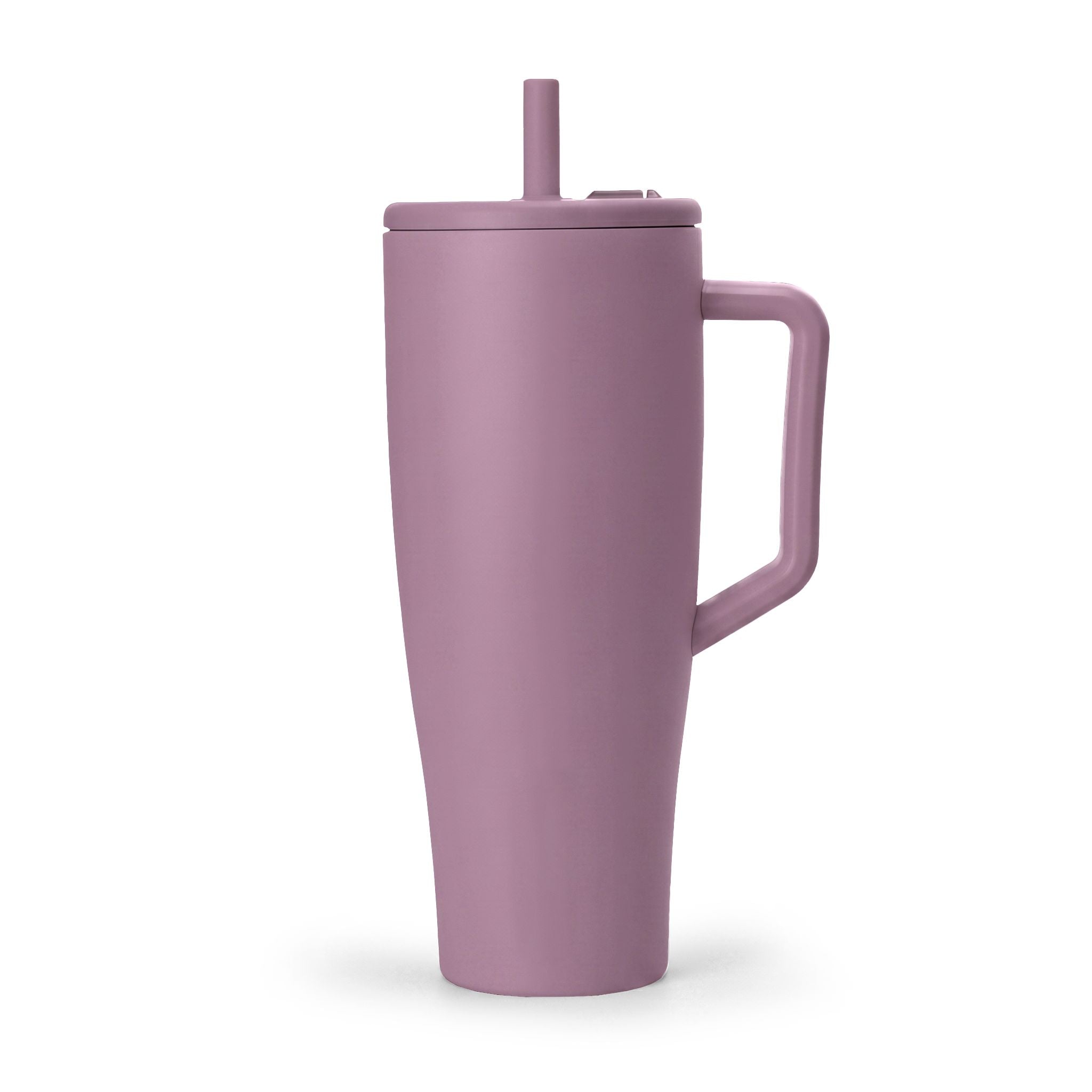40oz Insulated Travel Tumbler with Handle & Lid — Engravable Stainless Steel Mug