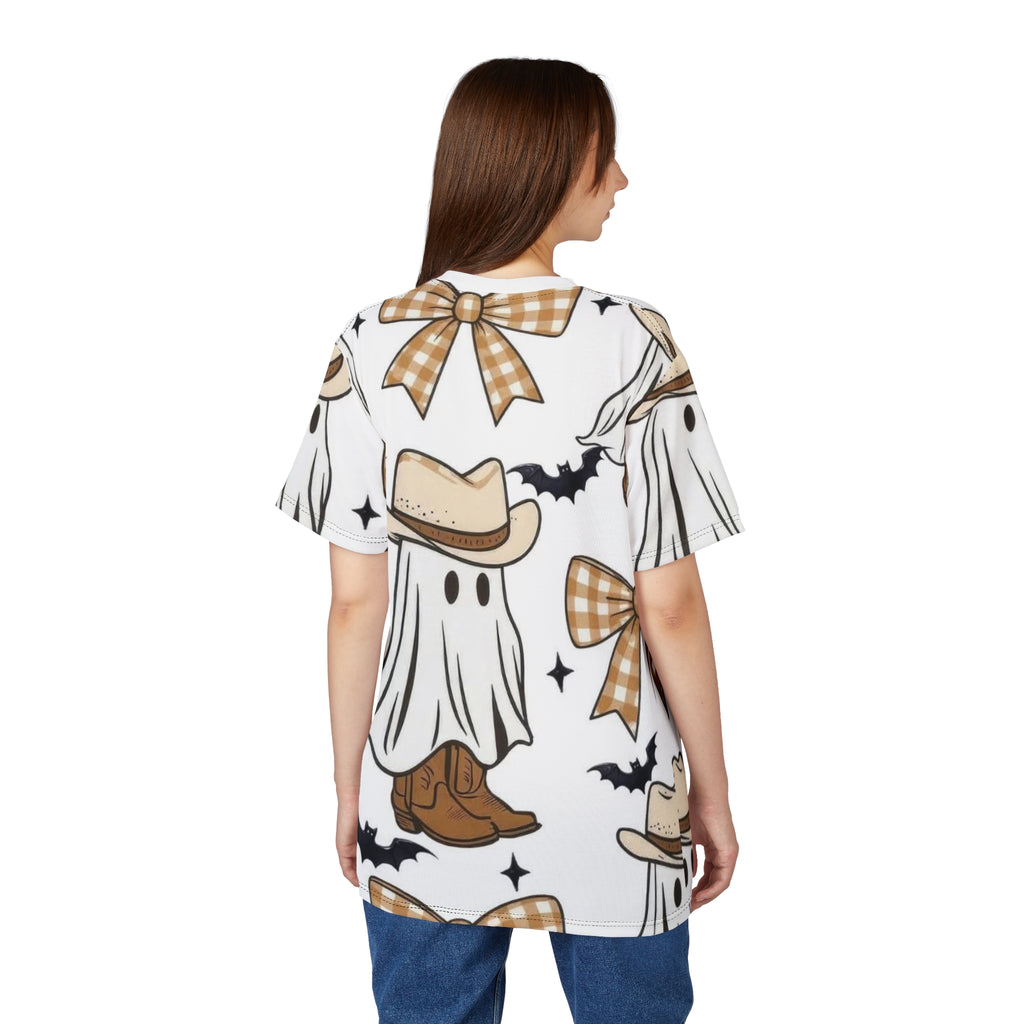 Cowboy Ghost Pattern Tee — Cute Western
