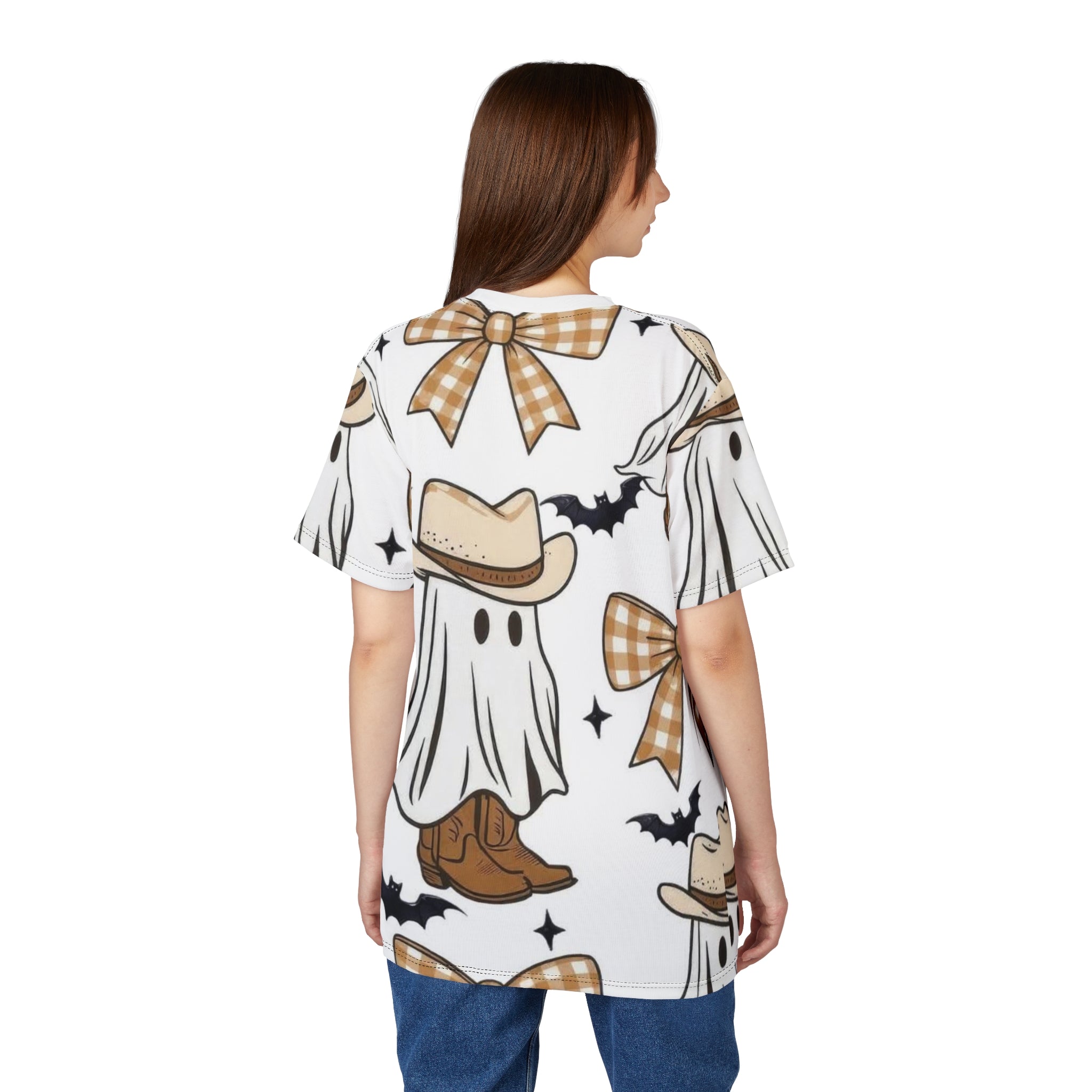 Cowboy Ghost Pattern Tee — Cute Western