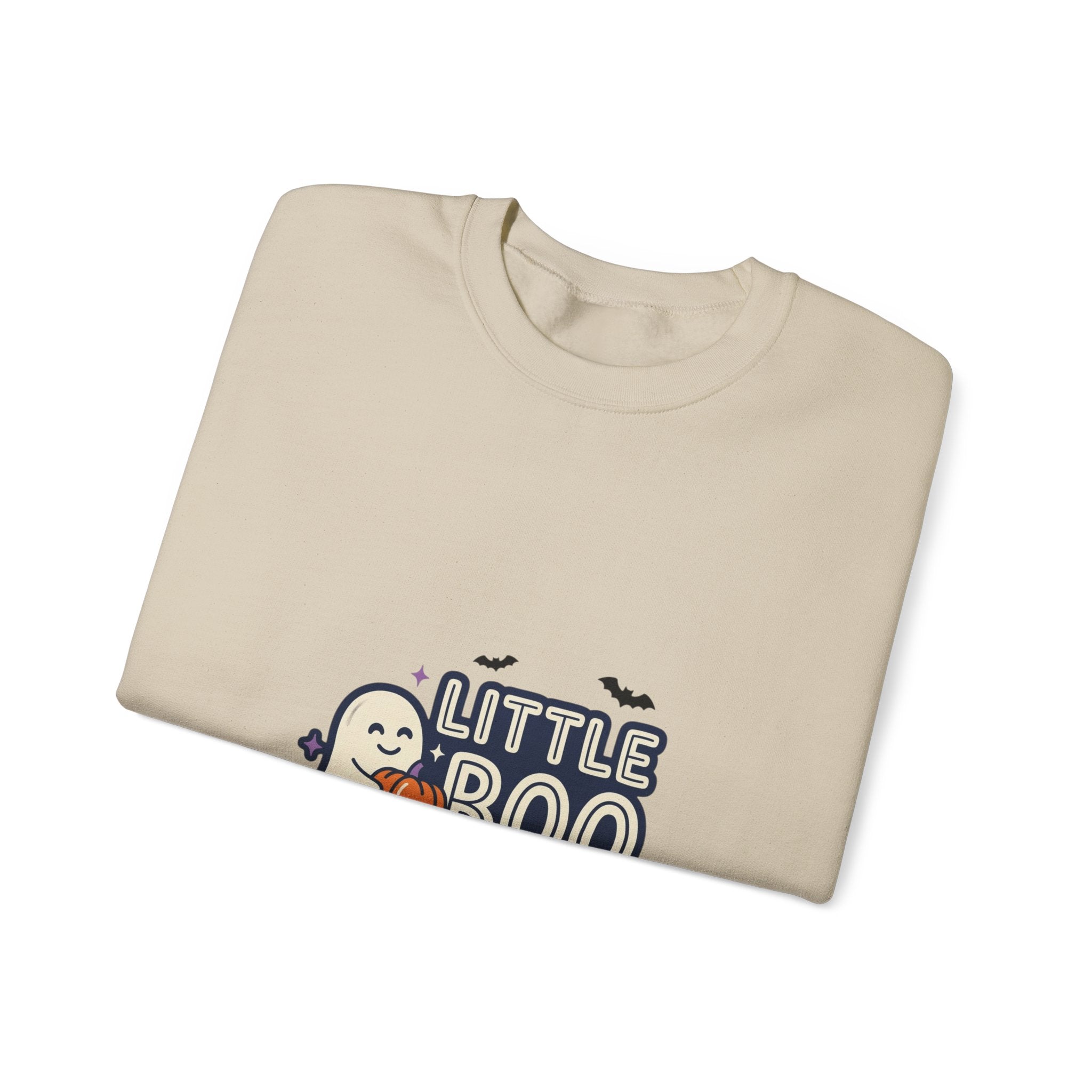 Little Boo Sweatshirt — Cute Halloween Ghost Crewneck for Kids & Parents