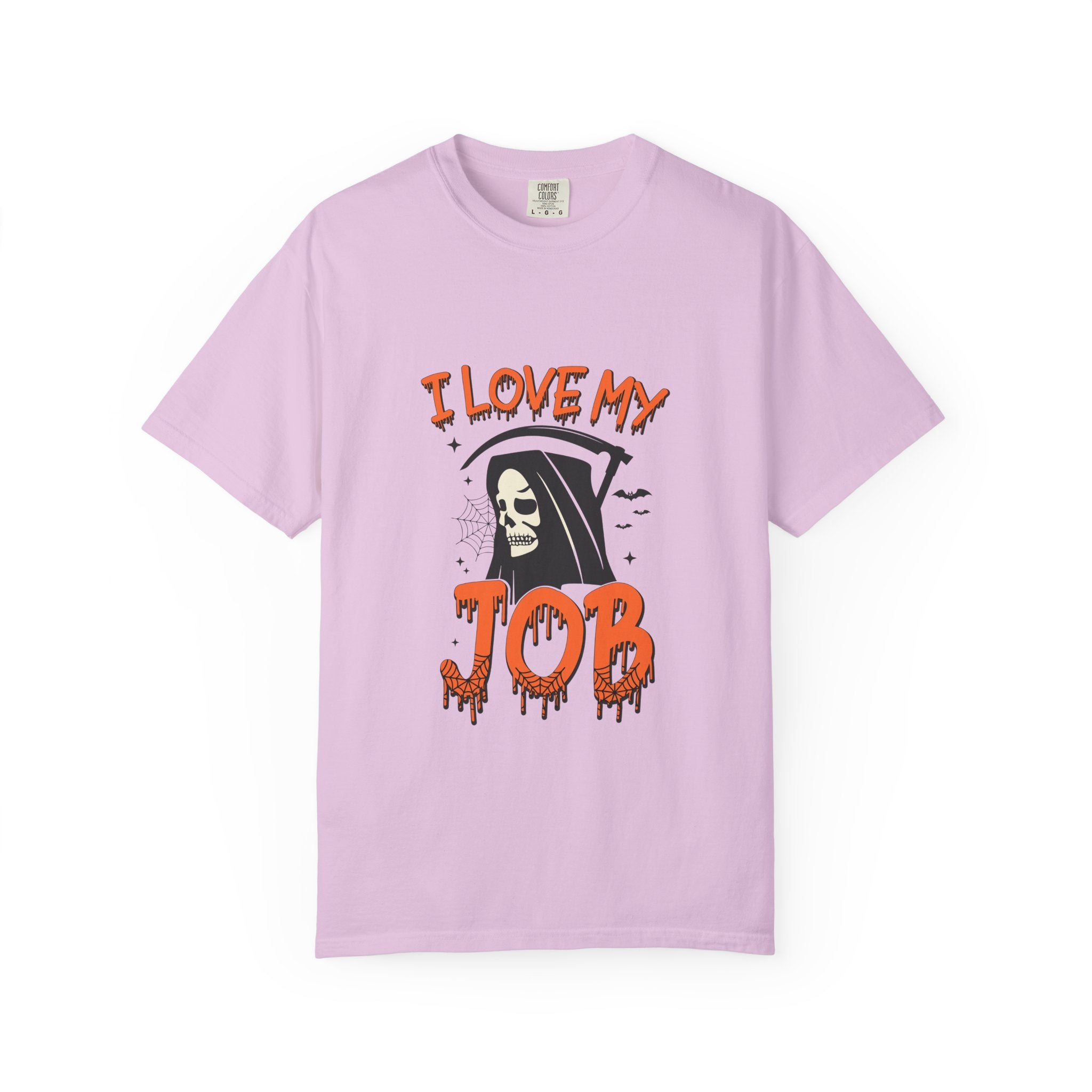 💀 I Love My Job Grim Reaper Tee | Funny Halloween Work Shirt