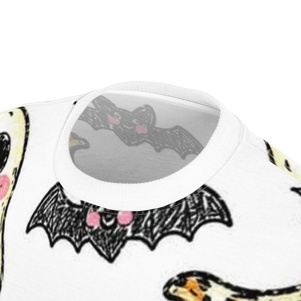Spooky Season All-Over Print Tee - Halloween Ghosts & Pumpkins