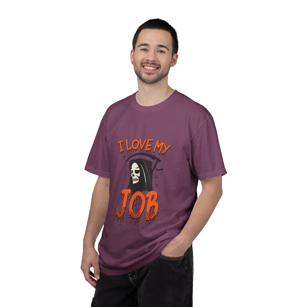 💀 I Love My Job Grim Reaper Tee | Funny Halloween Work Shirt