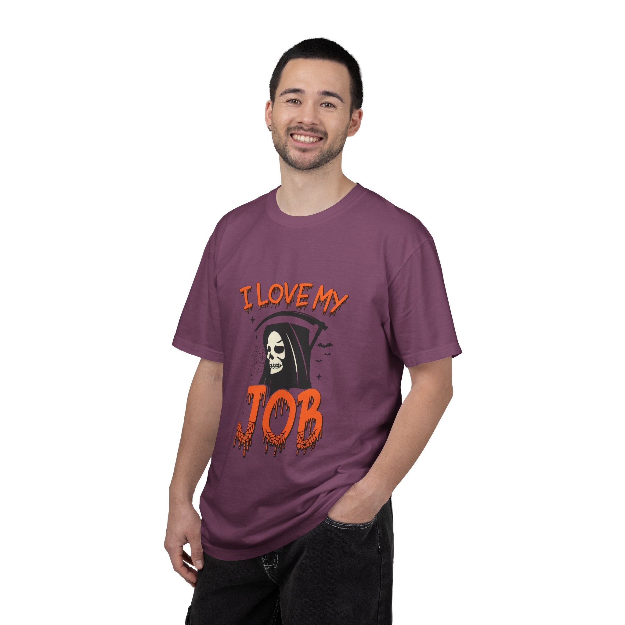 💀 I Love My Job Grim Reaper Tee | Funny Halloween Work Shirt