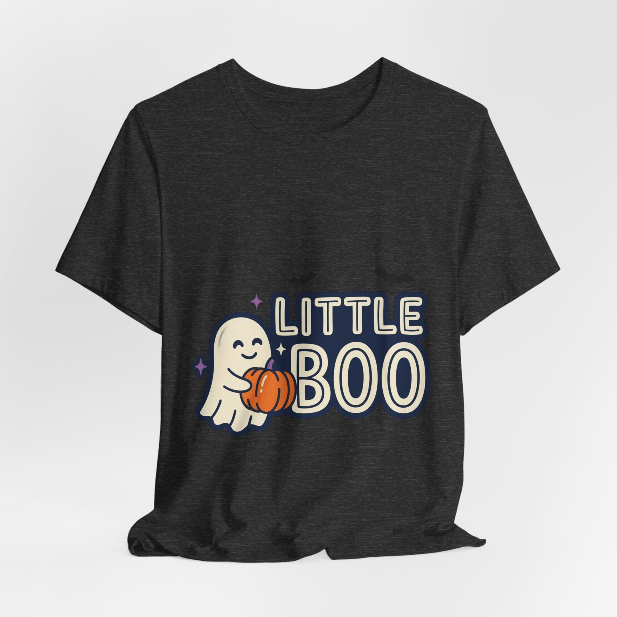 Little Boo Ghost Tee | Matching Halloween Family Shirts, Pumpkin, Bats