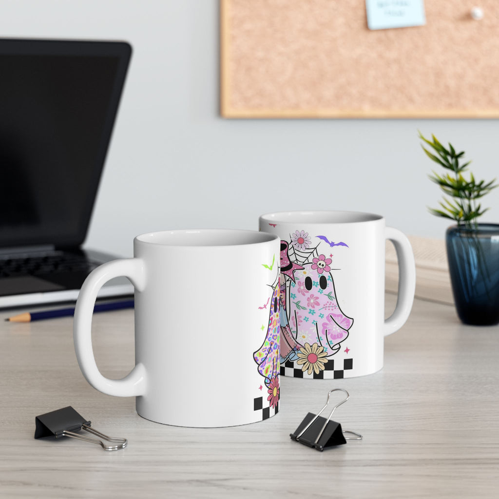 👻 Boo-tiful Patchwork Ghost Mug