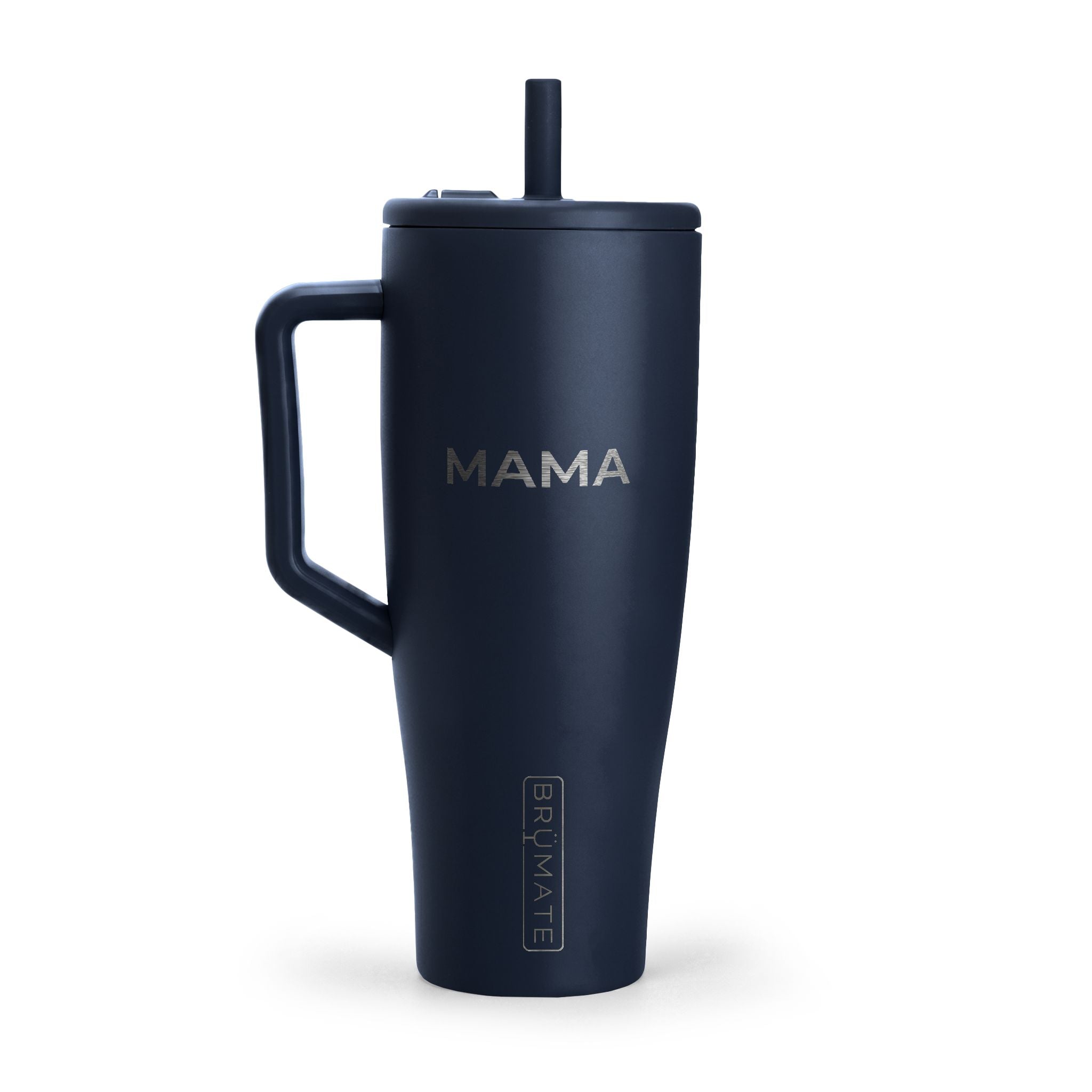 40oz Insulated Travel Tumbler with Handle & Lid — Engravable Stainless Steel Mug