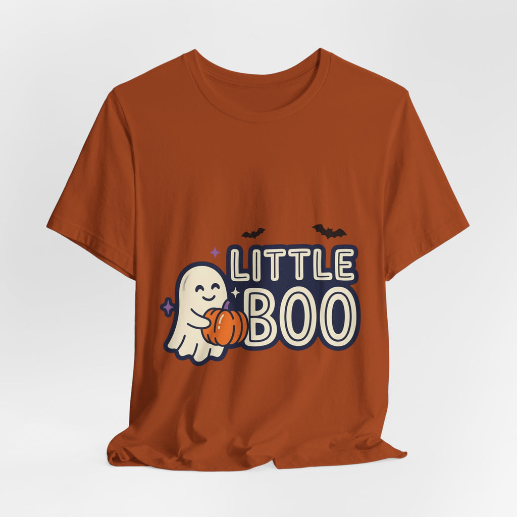 Little Boo Ghost Tee | Matching Halloween Family Shirts, Pumpkin, Bats