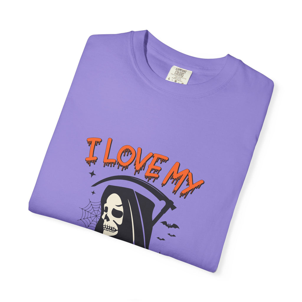 💀 I Love My Job Grim Reaper Tee | Funny Halloween Work Shirt