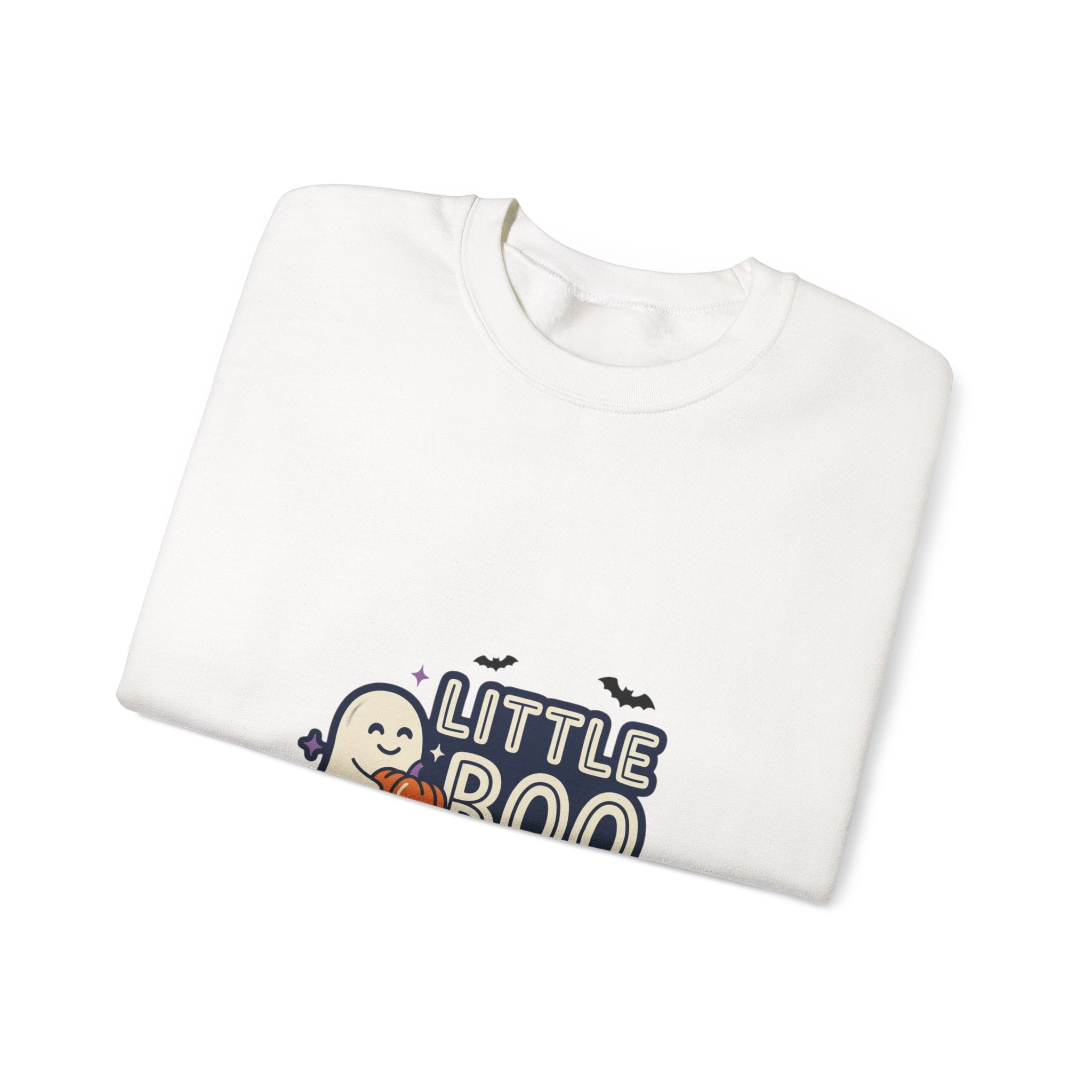 Little Boo Sweatshirt — Cute Halloween Ghost Crewneck for Kids & Parents