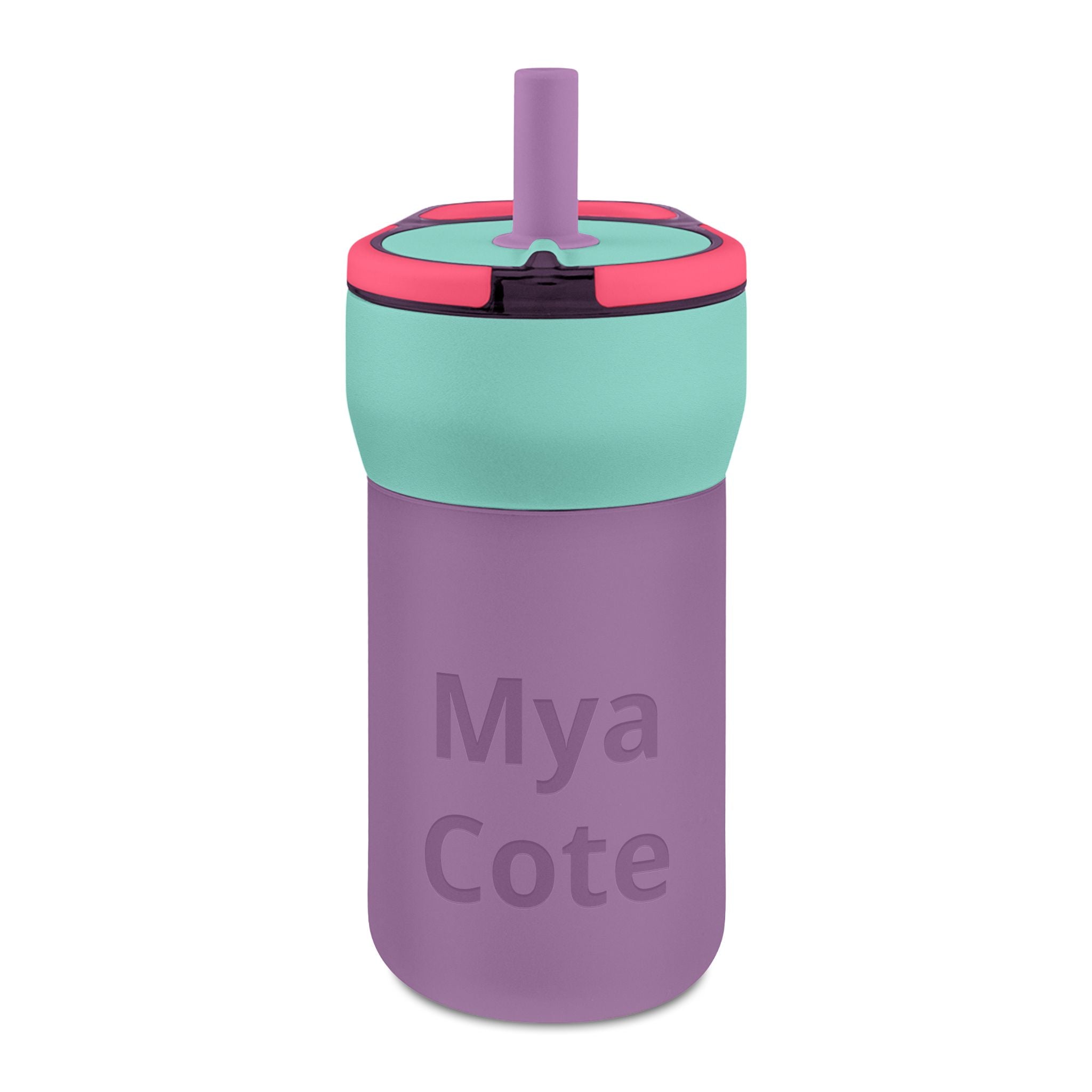 Engraved 12oz Kids Leakproof Straw Tumbler — Personalized Insulated Cup for School & Travel