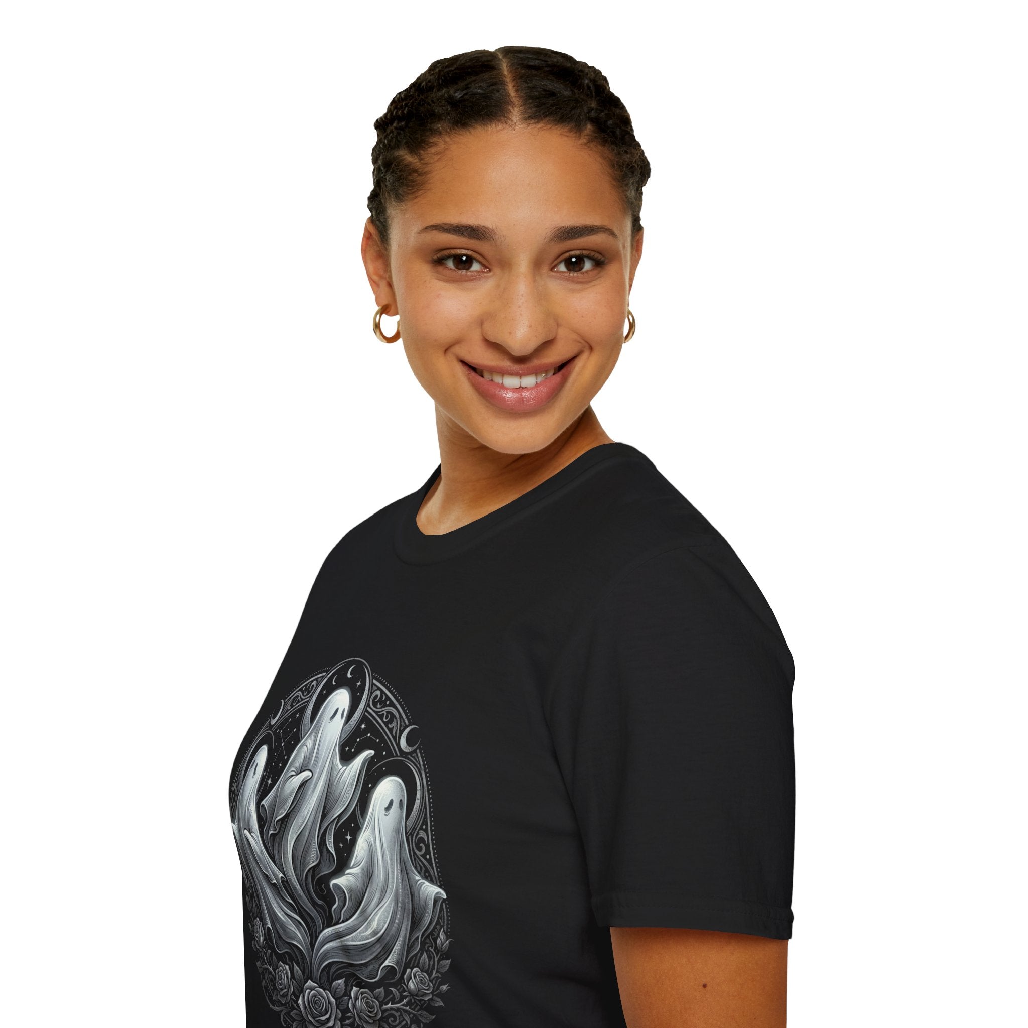 Ghost Trio T-Shirt — Whimsical Gothic Spirit Tee