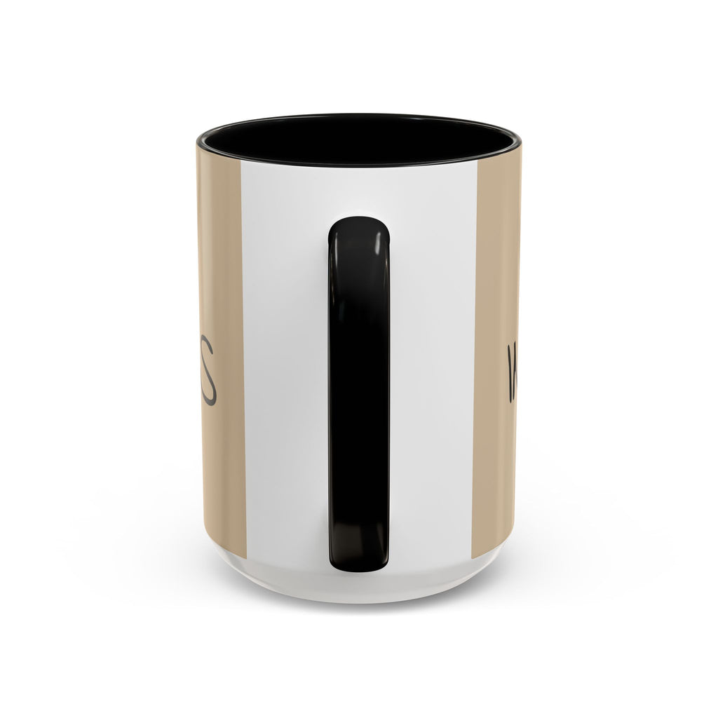 Coffee Mug — "Mom Fuel, Progress" Accent Mug with Heart (11/15oz)