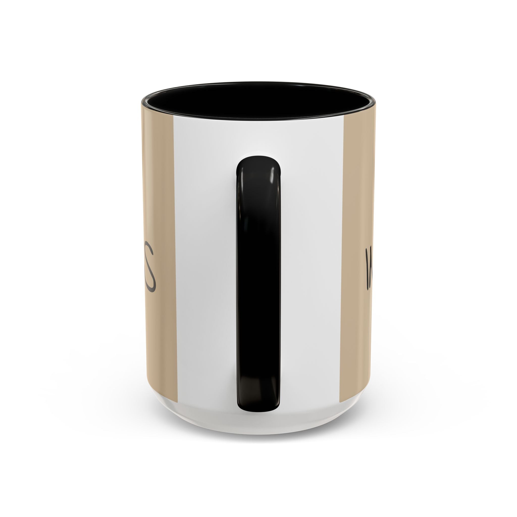 Coffee Mug — "Mom Fuel, Progress" Accent Mug with Heart (11/15oz)