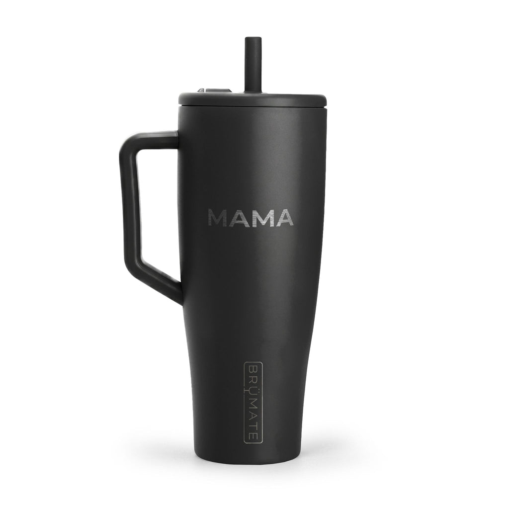 40oz Insulated Travel Tumbler with Handle & Lid — Engravable Stainless Steel Mug