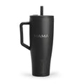 40oz Insulated Travel Tumbler with Handle & Lid — Engravable Stainless Steel Mug