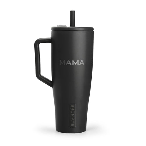 40oz Insulated Travel Tumbler with Handle & Lid — Engravable Stainless Steel Mug