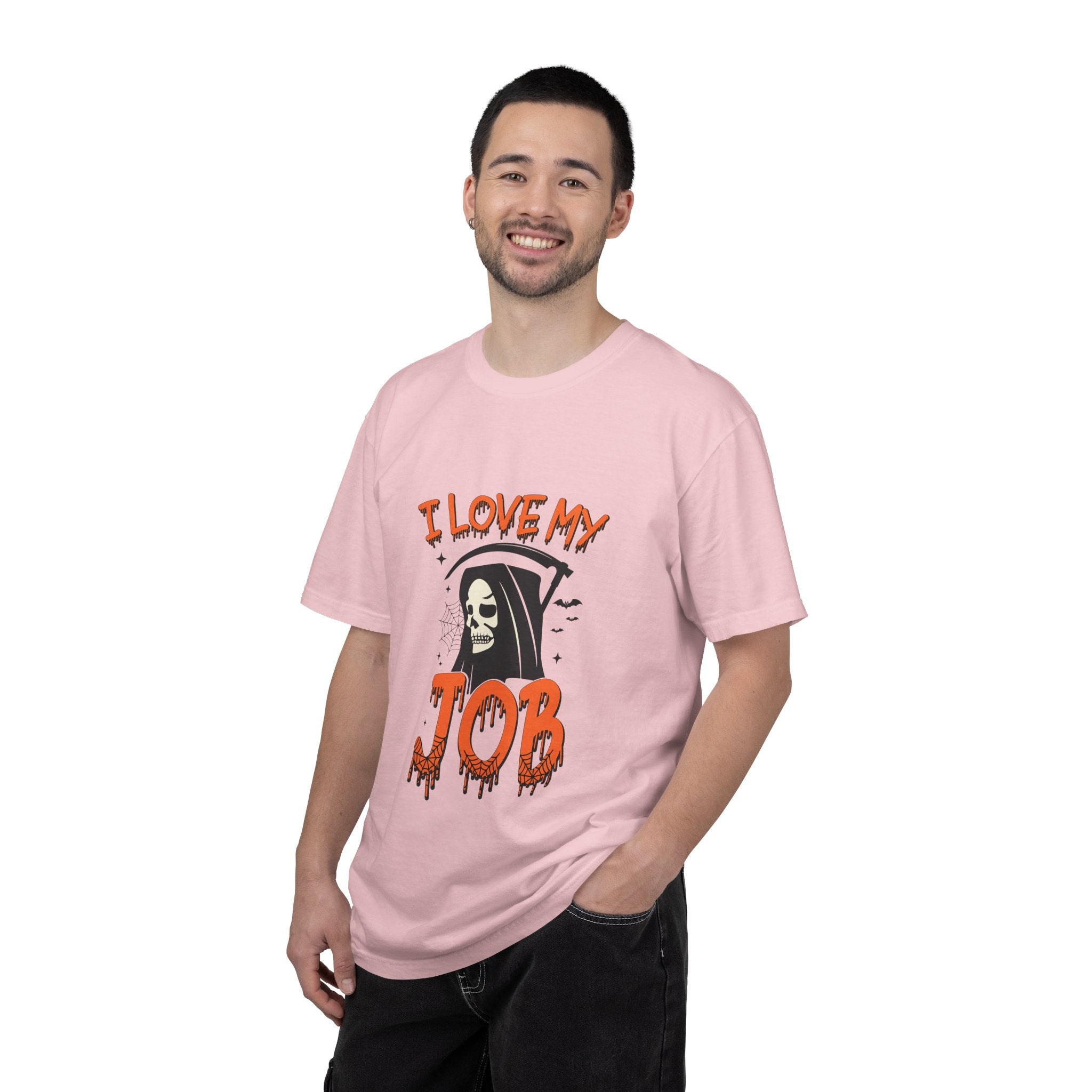 💀 I Love My Job Grim Reaper Tee | Funny Halloween Work Shirt