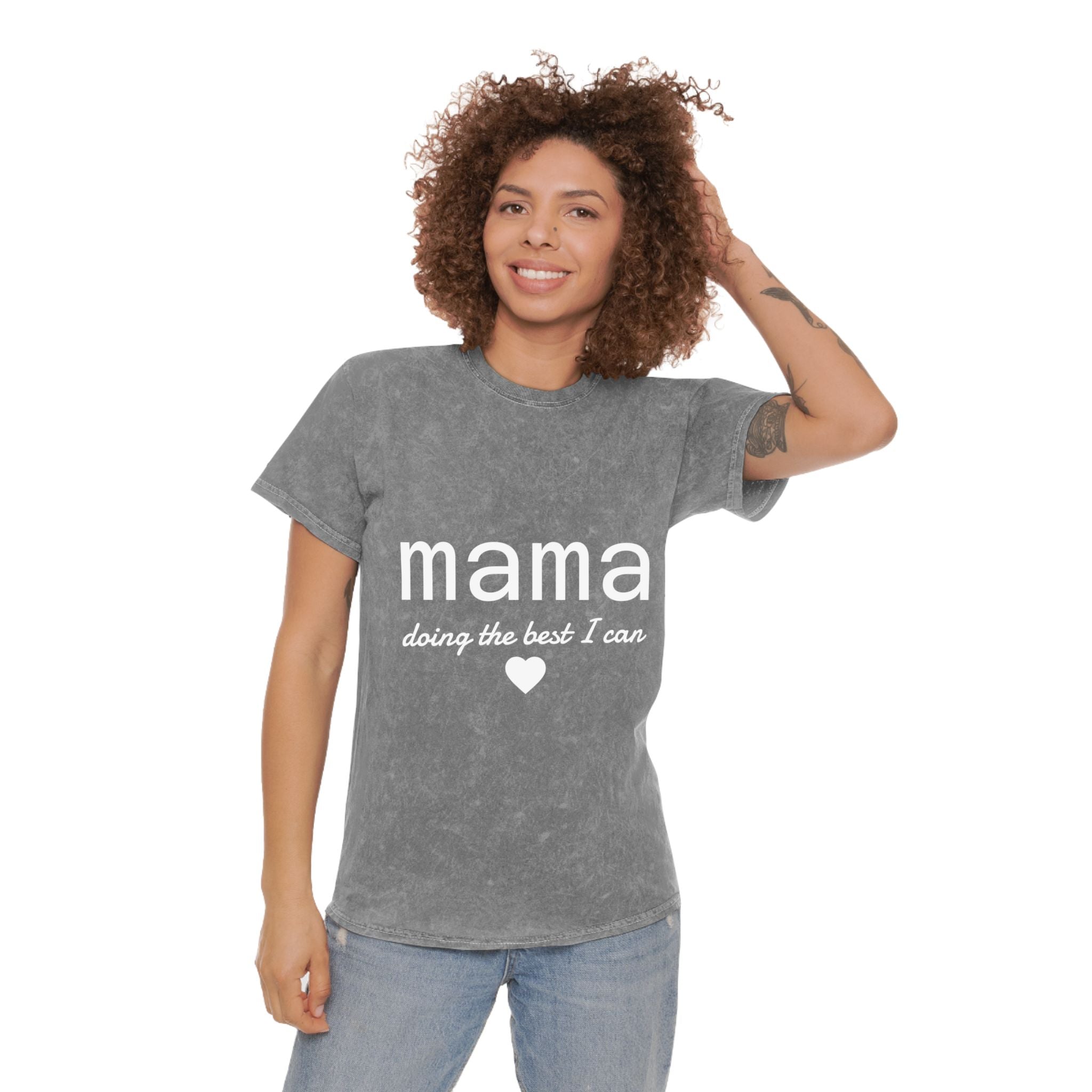 Mama Doing the Best I Can Mineral Wash T-Shirt