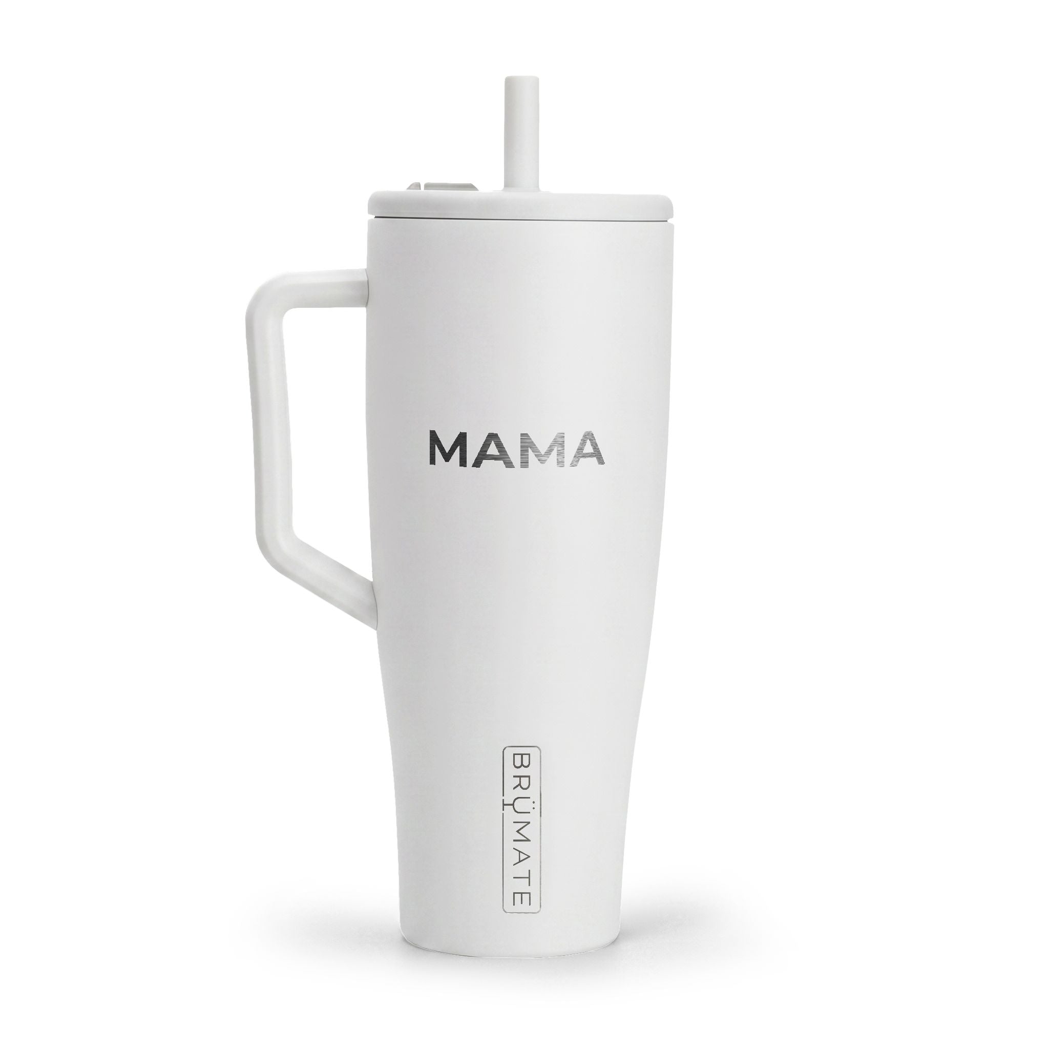 40oz Insulated Travel Tumbler with Handle & Lid — Engravable Stainless Steel Mug