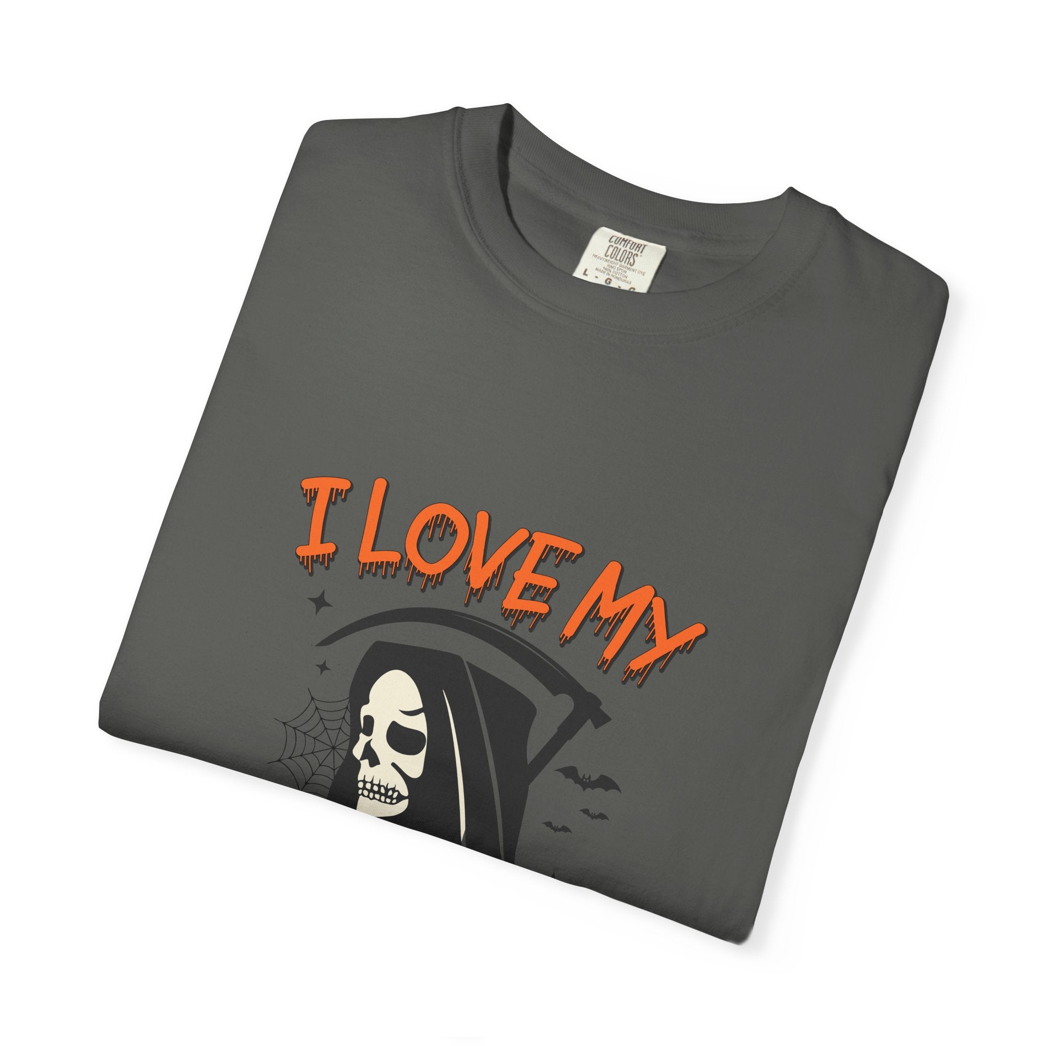 💀 I Love My Job Grim Reaper Tee | Funny Halloween Work Shirt
