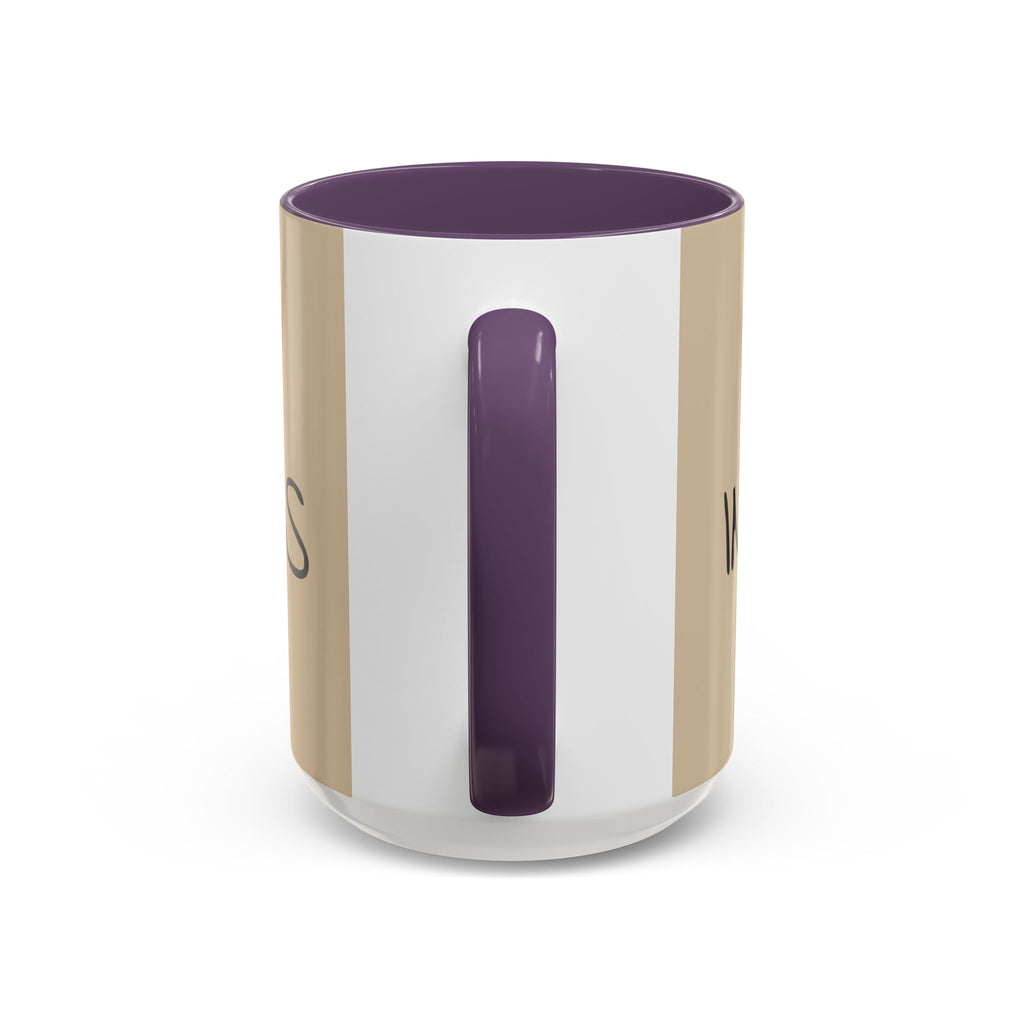 Coffee Mug — "Mom Fuel, Progress" Accent Mug with Heart (11/15oz)