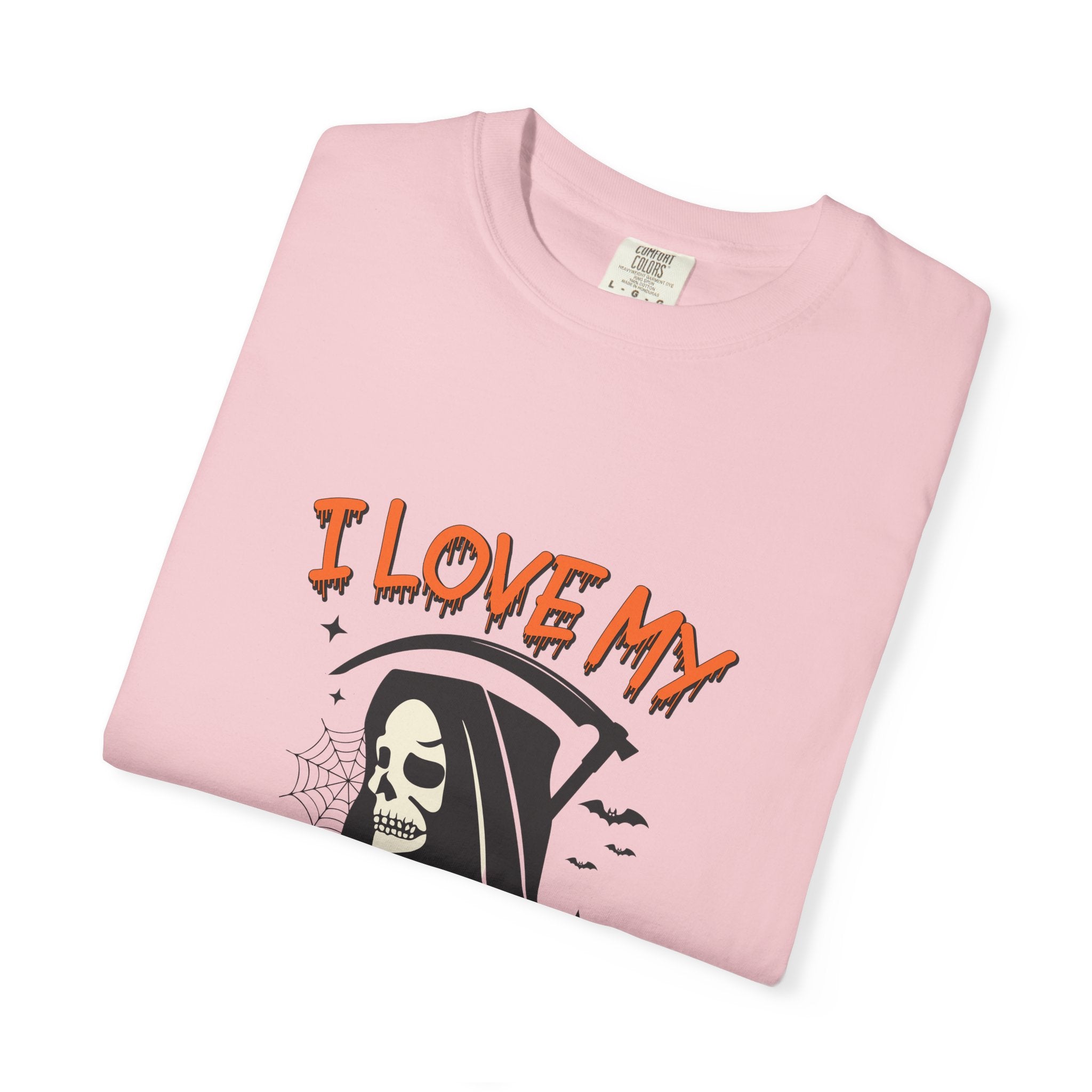 💀 I Love My Job Grim Reaper Tee | Funny Halloween Work Shirt