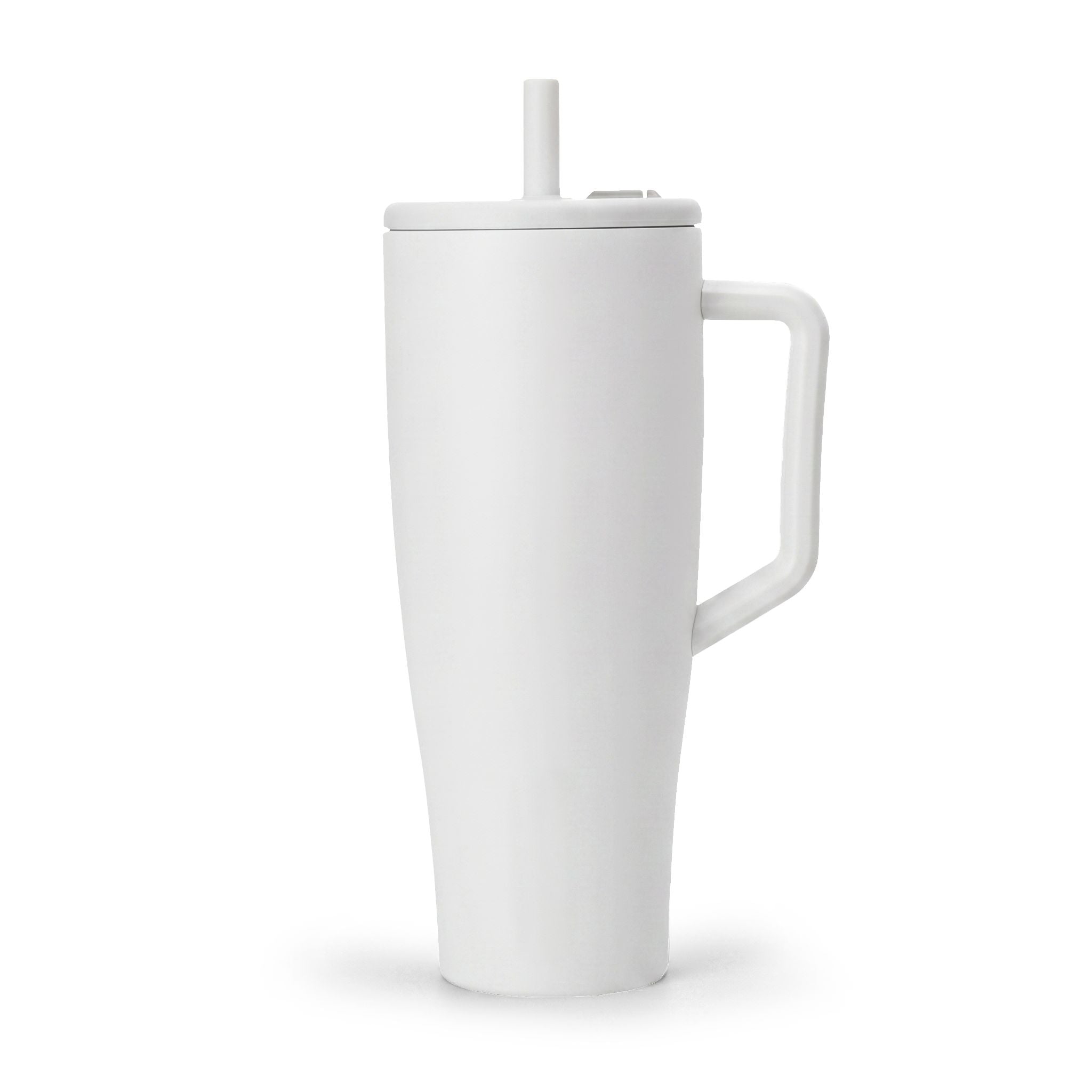 40oz Insulated Travel Tumbler with Handle & Lid — Engravable Stainless Steel Mug