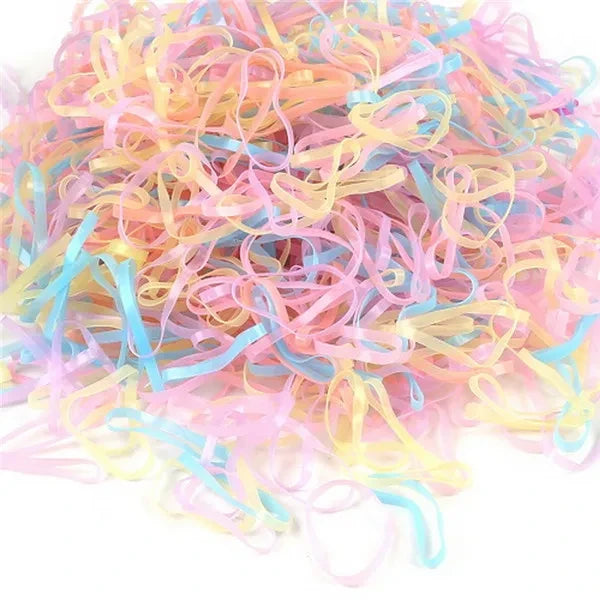 Mixed Color Hair Rubber Bands