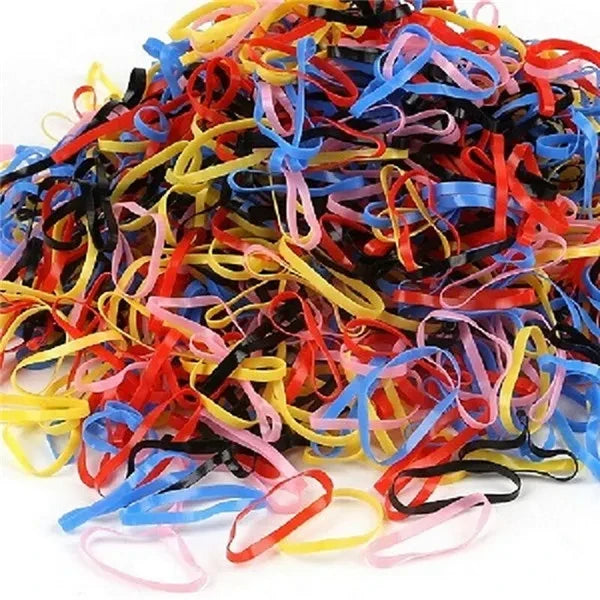 Mixed Color Hair Rubber Bands