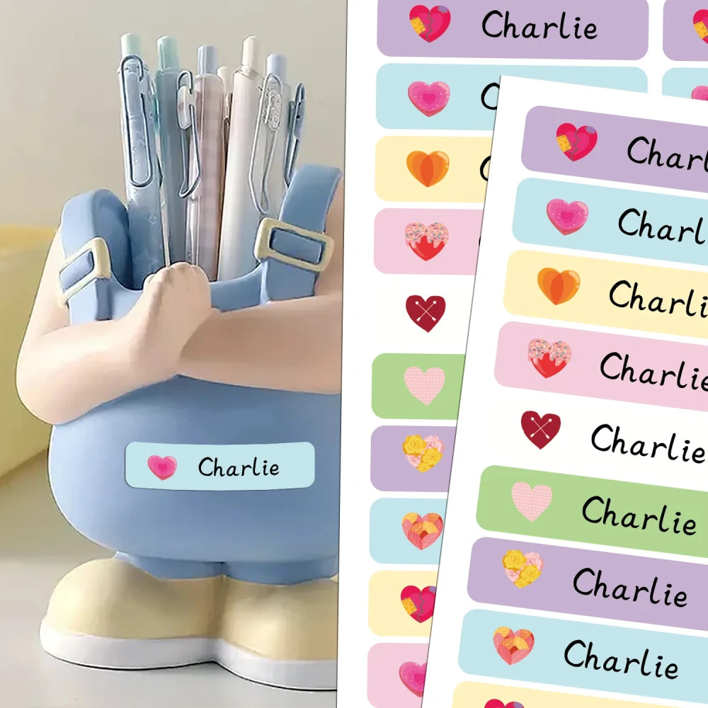 Personalized Heart Shape Name Tags