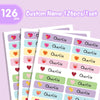Personalized Heart Shape Name Tags