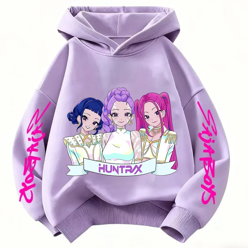 Kids Anime Graphic Hoodie