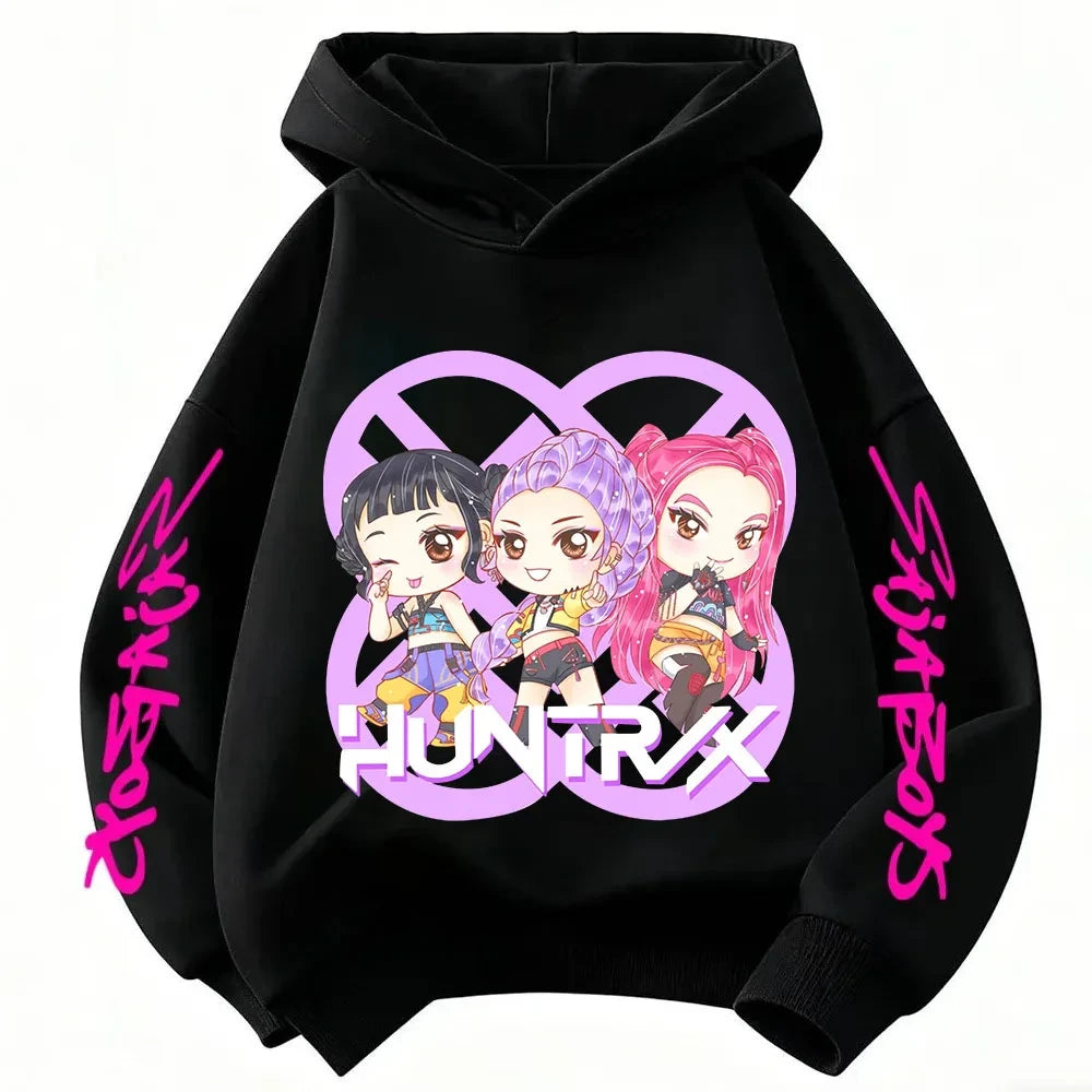 Kids Anime Graphic Hoodie