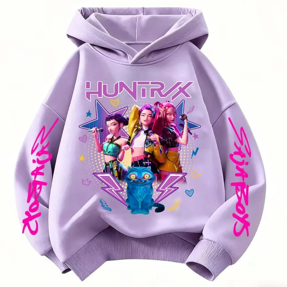 Kids Anime Graphic Hoodie