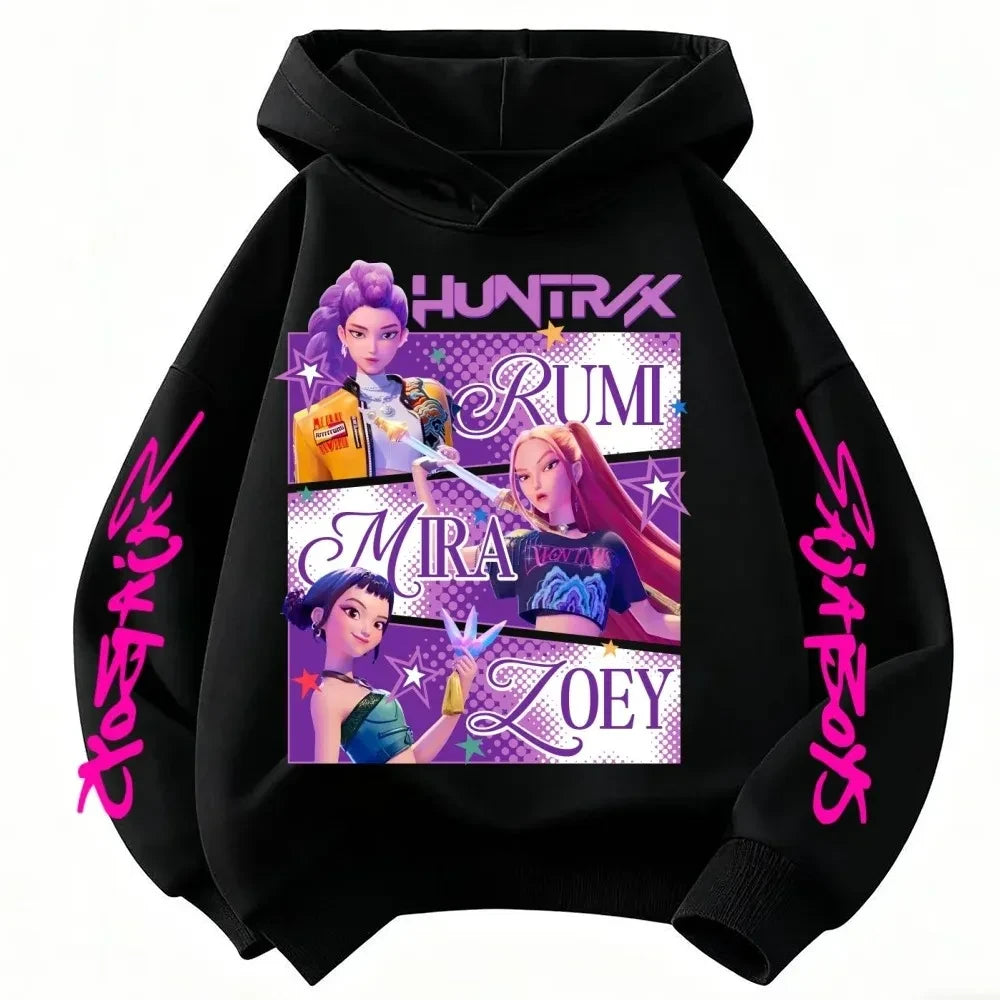 Kids Anime Graphic Hoodie