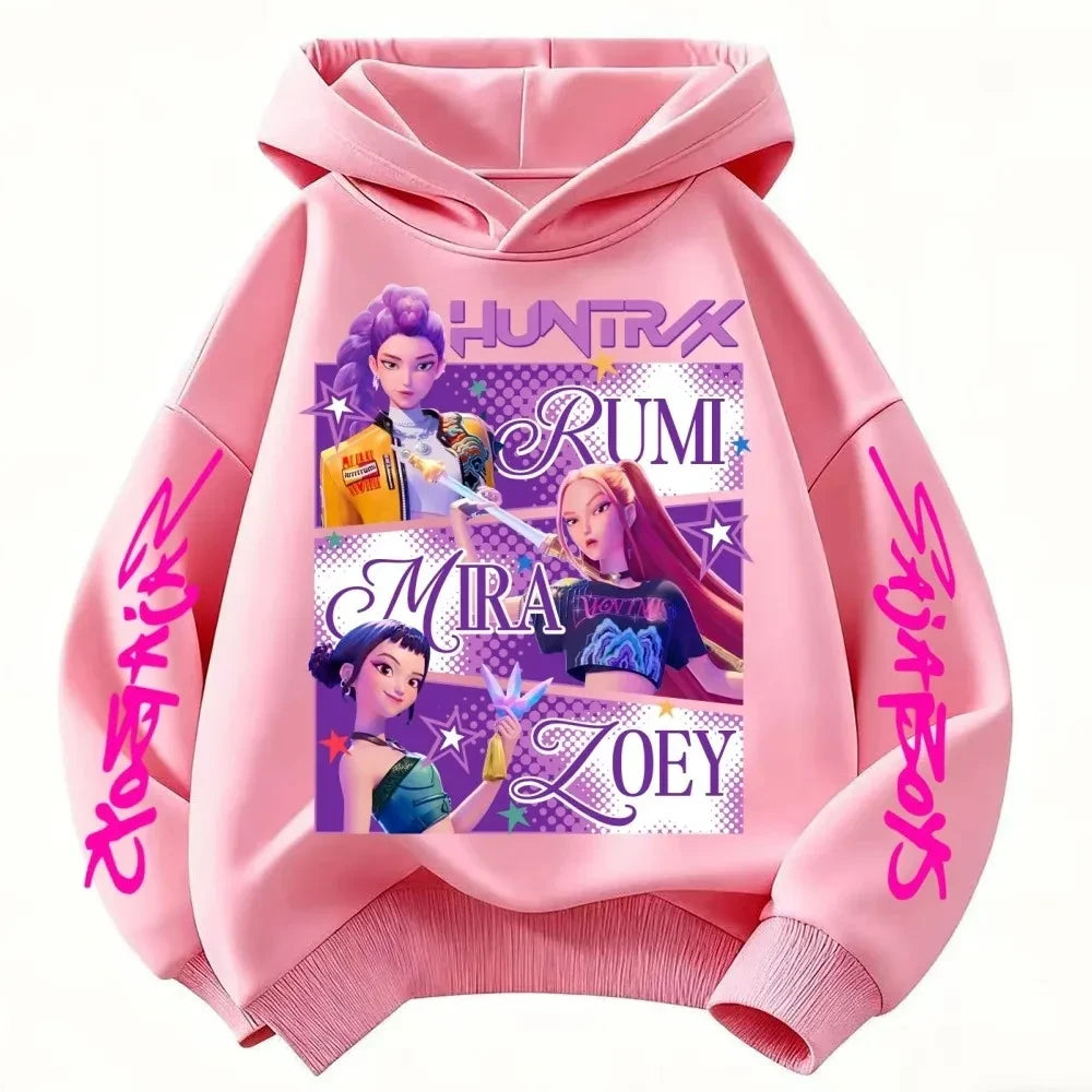 Kids Anime Graphic Hoodie