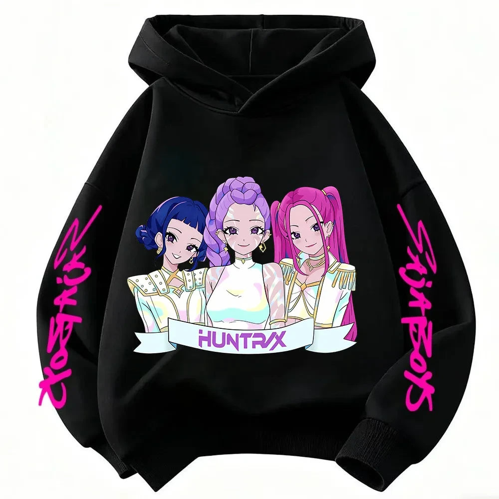 Kids Anime Graphic Hoodie
