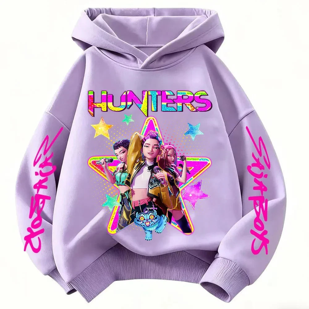 Kids Anime Graphic Hoodie