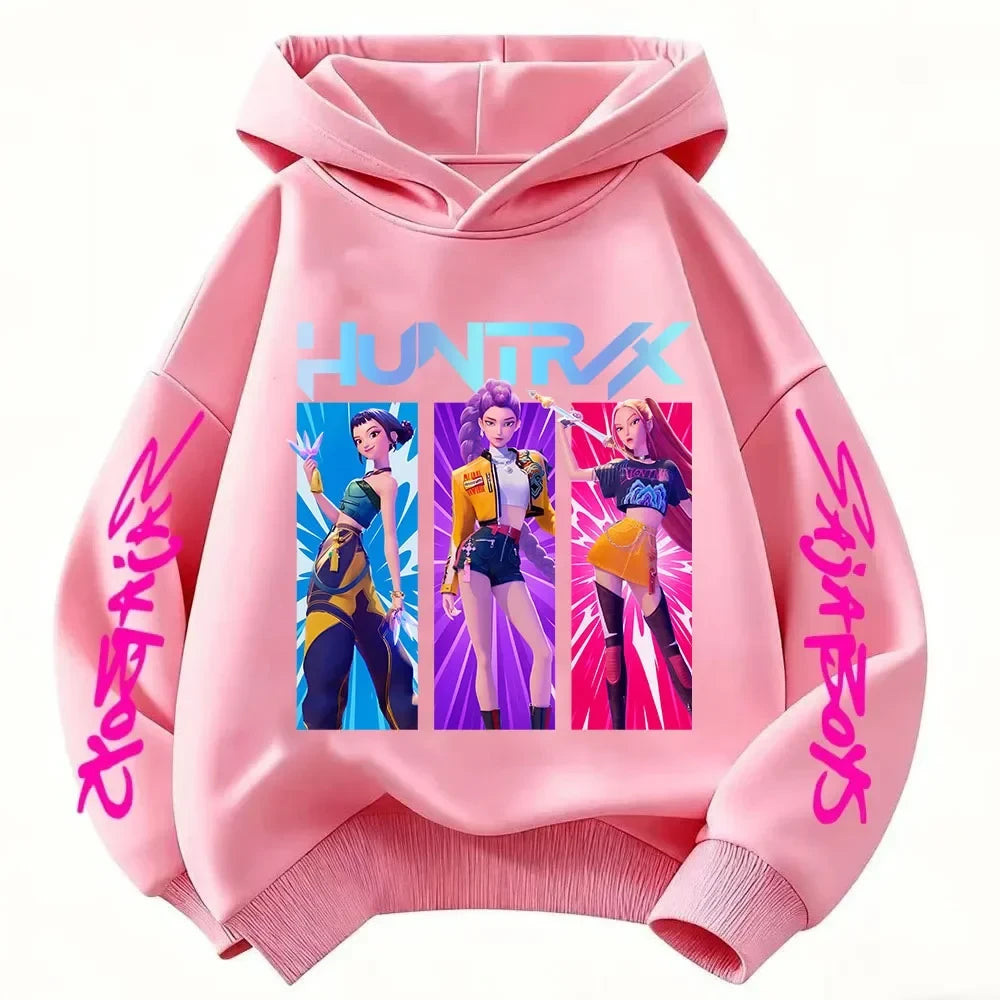 Kids Anime Graphic Hoodie