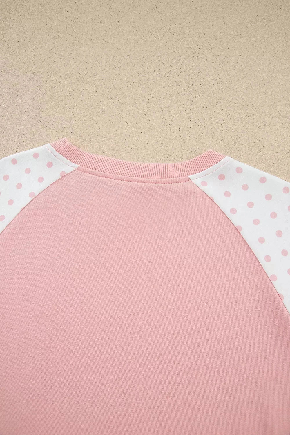 Polka Dot Cropped Sweatshirt and Wide-Leg Pants Set